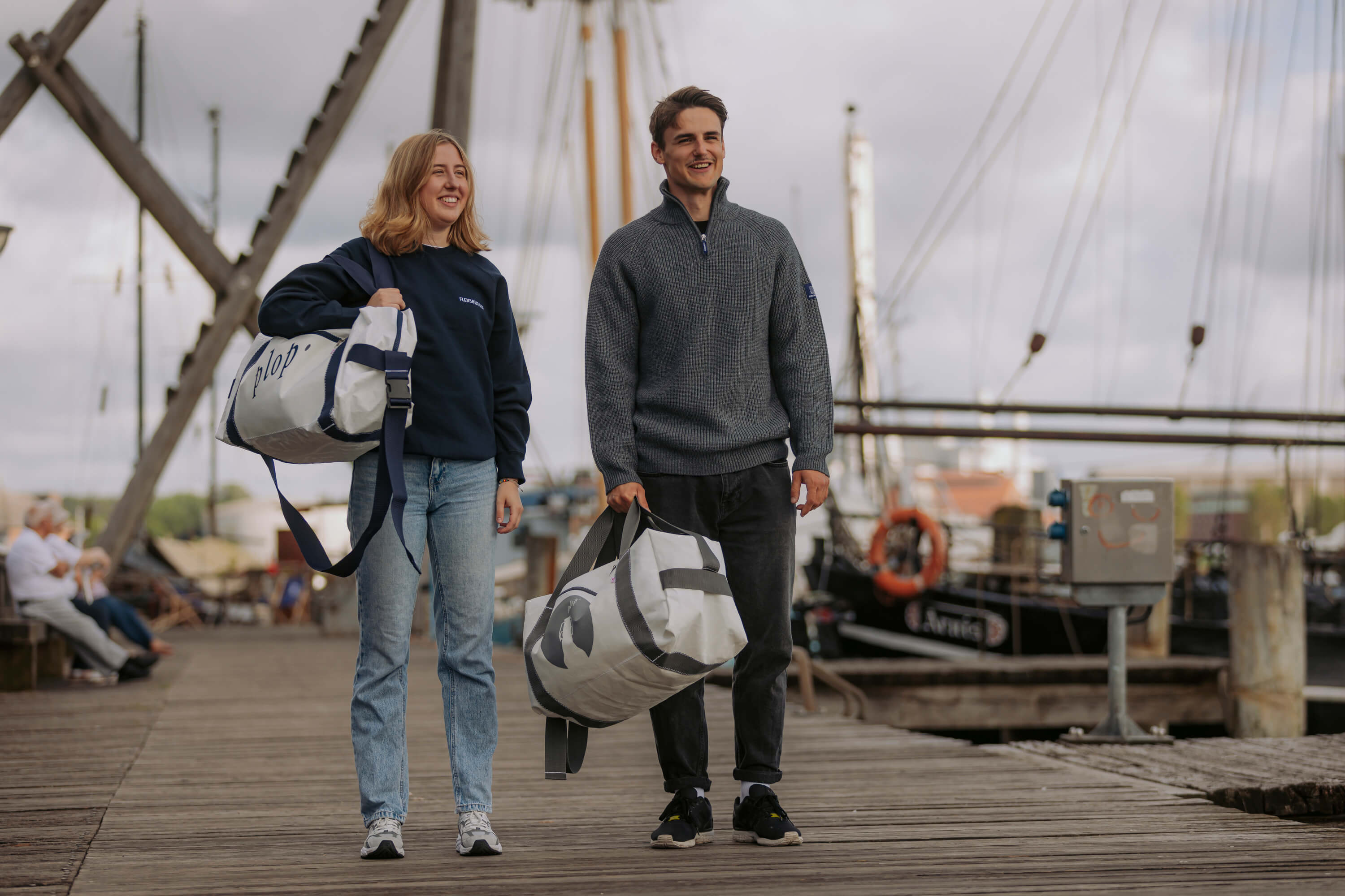 Handgemachte Segeltuchtasche 