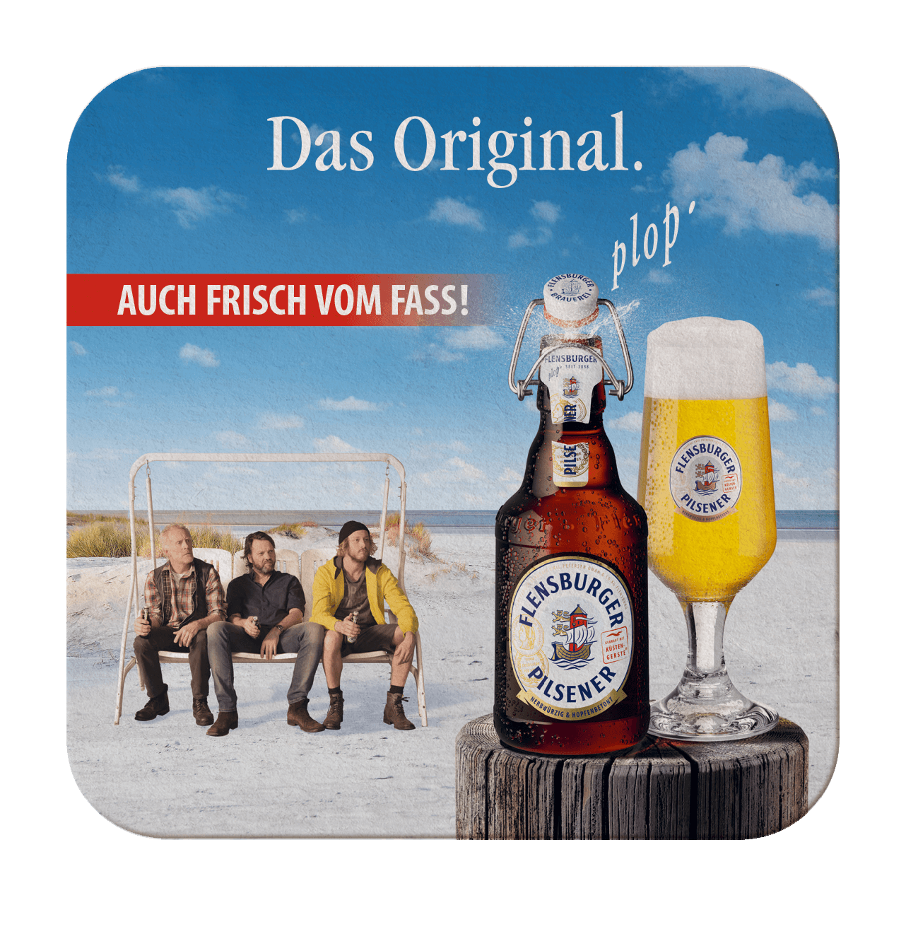 Bierdeckel aus Pappe (100 Stück) – Wechselnde Motive