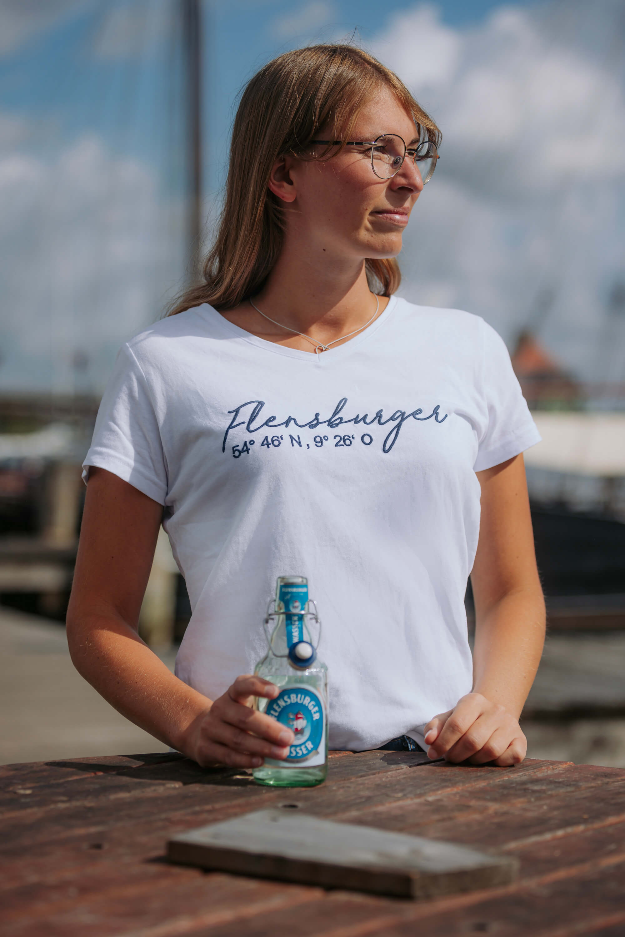 Damenshirt "Flensburger Koordinaten"