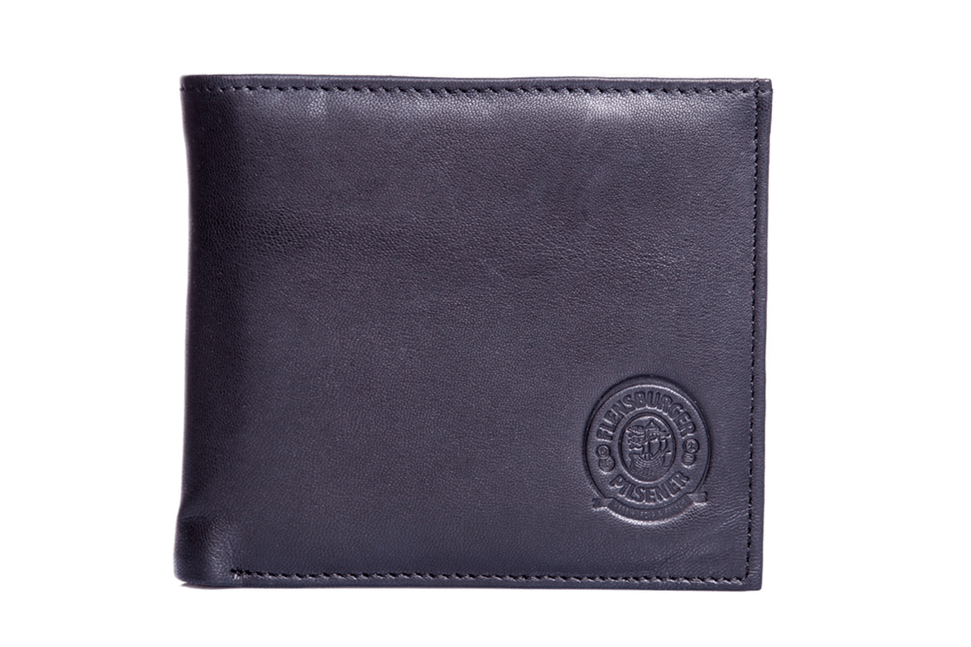 Flensburger Geldbörse Flensburger Geldbörse aus hochwertigem, weichem Nappa-Leder in Schwarz. Die Geldbörse zeigt ein geprägtes Logo und ist praktisch für Münzen, Scheine und Karten.