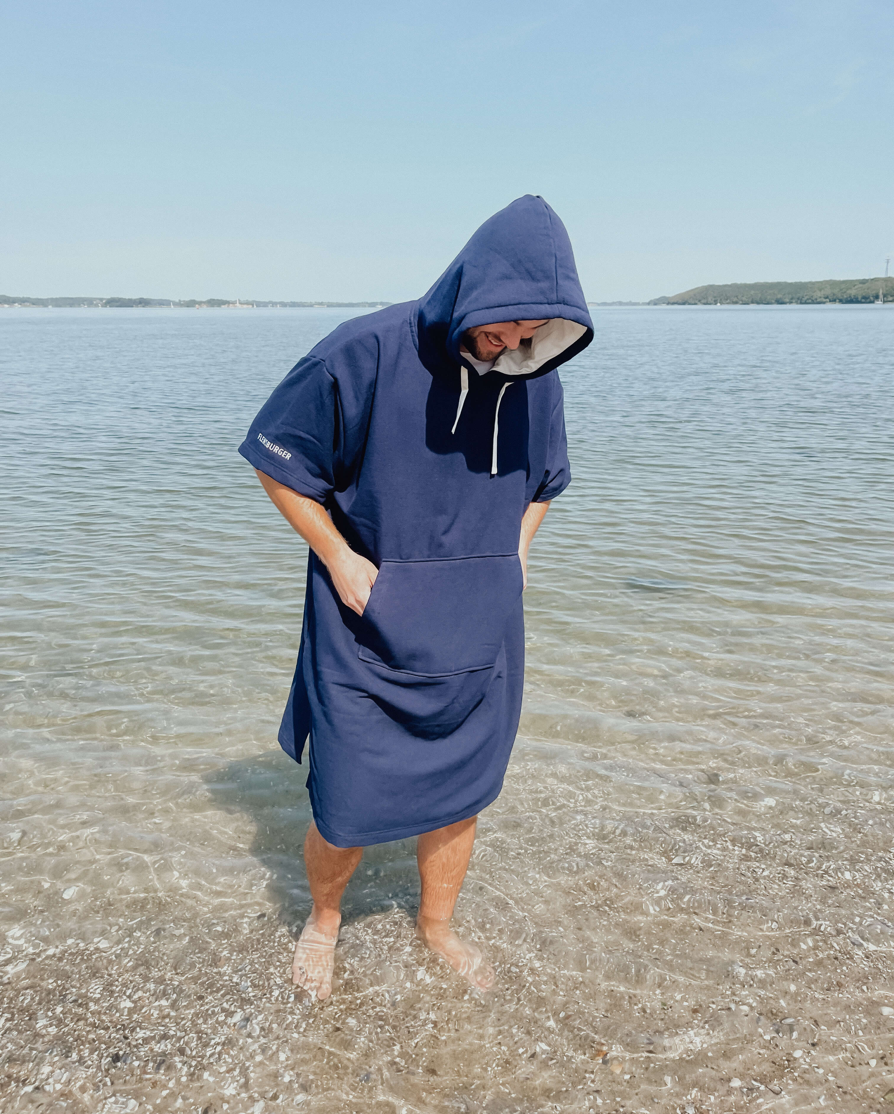 Strand-Poncho "Strand-Lager"