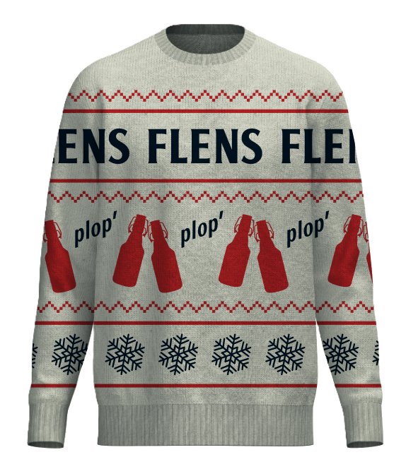 Weihnachtspulli "FLENS" - Beige