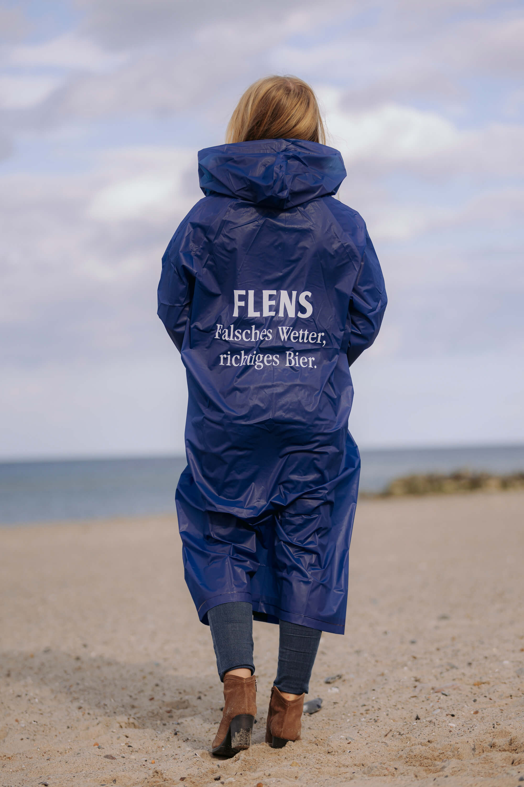 FLENS Regenponcho "Falsches Wetter. Richtiges Bier."