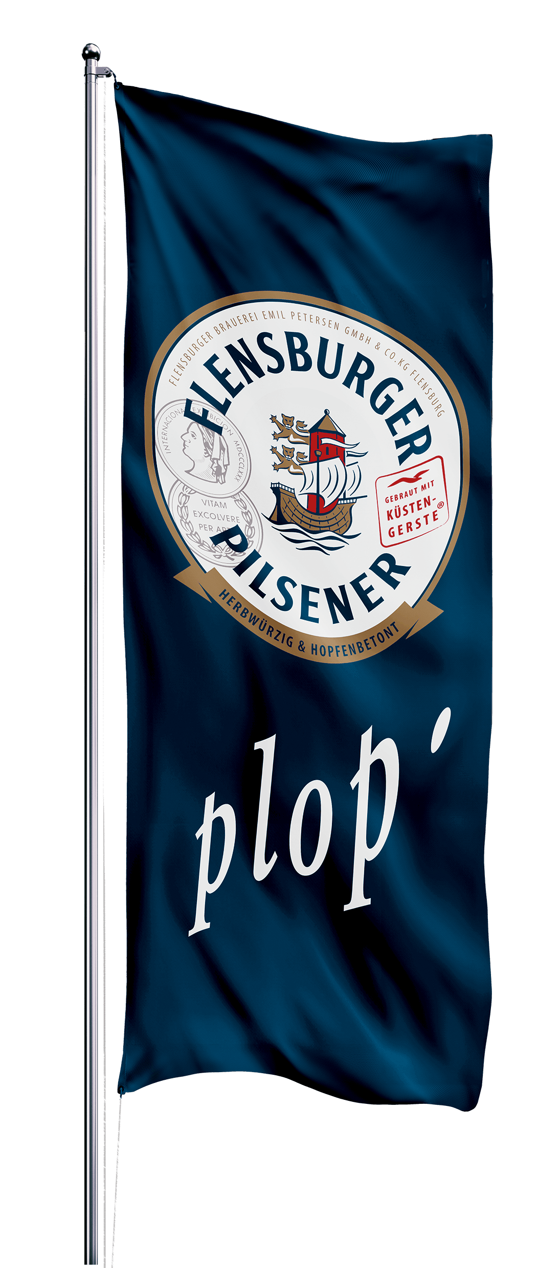 Hissflagge "Flensburger Pilsener" (150x400cm)