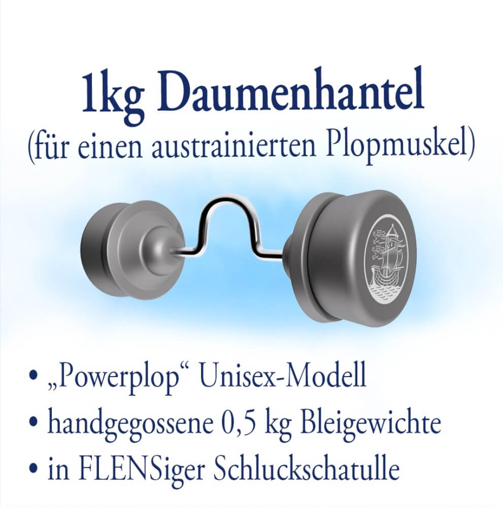 FLENS Daumenhantel "Powerplop" (1 Kg)